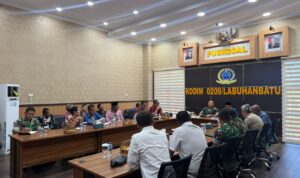 Perkuat Koordinasi Pertanahan, Kantor Pertanahan Labuhanbatu Gandeng Kodim 0209