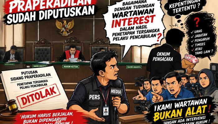Praperadilan Tersangka CN Diputuskan, Tudingan “Interest” Oknum Pers Masih Dipertanyakan Wartawan Sergai