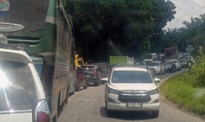 Jalinsum Cikampak-Bagan Batu Macet Total Hingga 3 Jam, Polres Labuhanbatu Selatan Dianggap Belum Mampu Hadapi Mudik Lebaran
