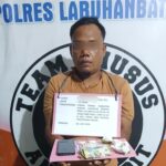 Polsek Bilah Hulu Tangkap Penjual Sabu di Mualmas, Seorang Pria Diamankan Dengan BB 10,57 Gram