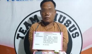 Polsek Bilah Hulu Tangkap Penjual Sabu di Mualmas, Seorang Pria Diamankan Dengan BB 10,57 Gram