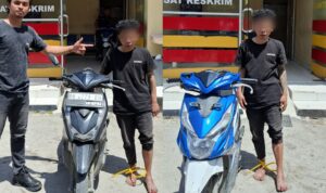 Sempat Melarikan Diri, Jatanras Polres Toba Berhasil Bekuk Pelaku Curanmor dan Penadah di Balige
