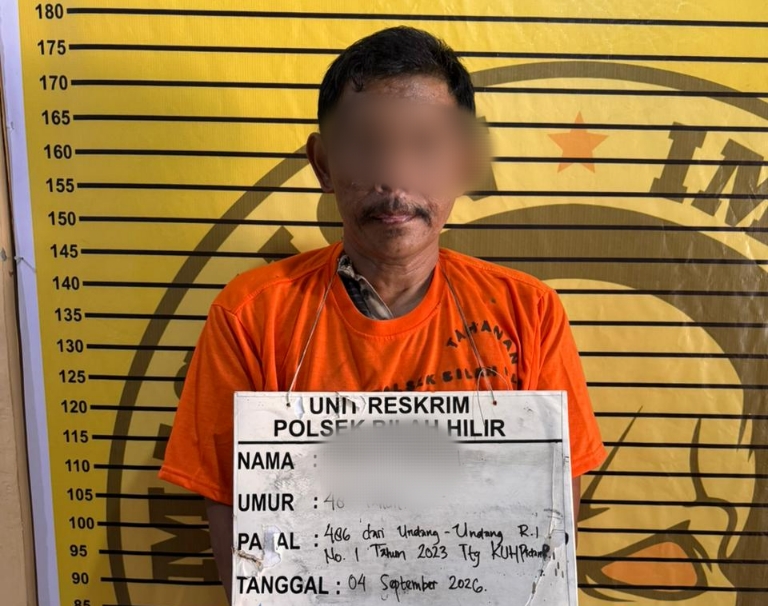Polsek Bilah Hilir Tangkap Pria Diduga Gelapkan Uang Sawit Rp38 Juta yang Melarikan Diri ke Siak 7 Polsek Bilah Hilir