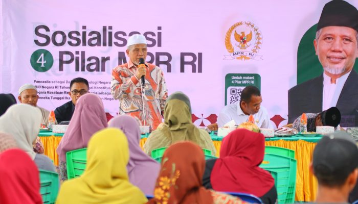 Senator M Nuh Sosialisasi 4 Pilar di Langkat, Dorong Semangat Kemaritiman Nelayan Melayu Pesisir
