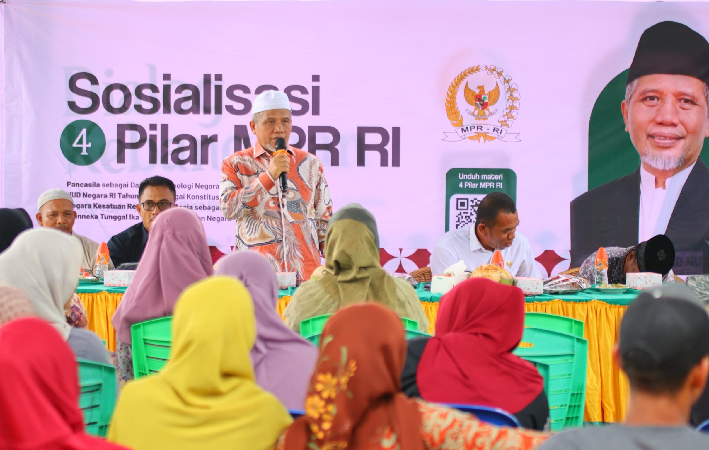 Senator M Nuh Sosialisasi 4 Pilar di Langkat, Dorong Semangat Kemaritiman Nelayan Melayu Pesisir